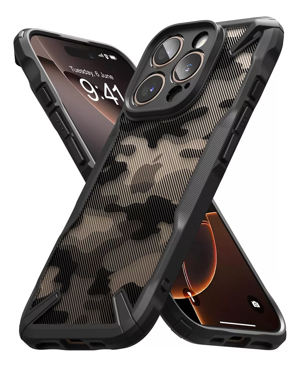 Funda Para Iphone 16 Pro Max Ringke Fusion X  Camuflaje Protección Antichoques