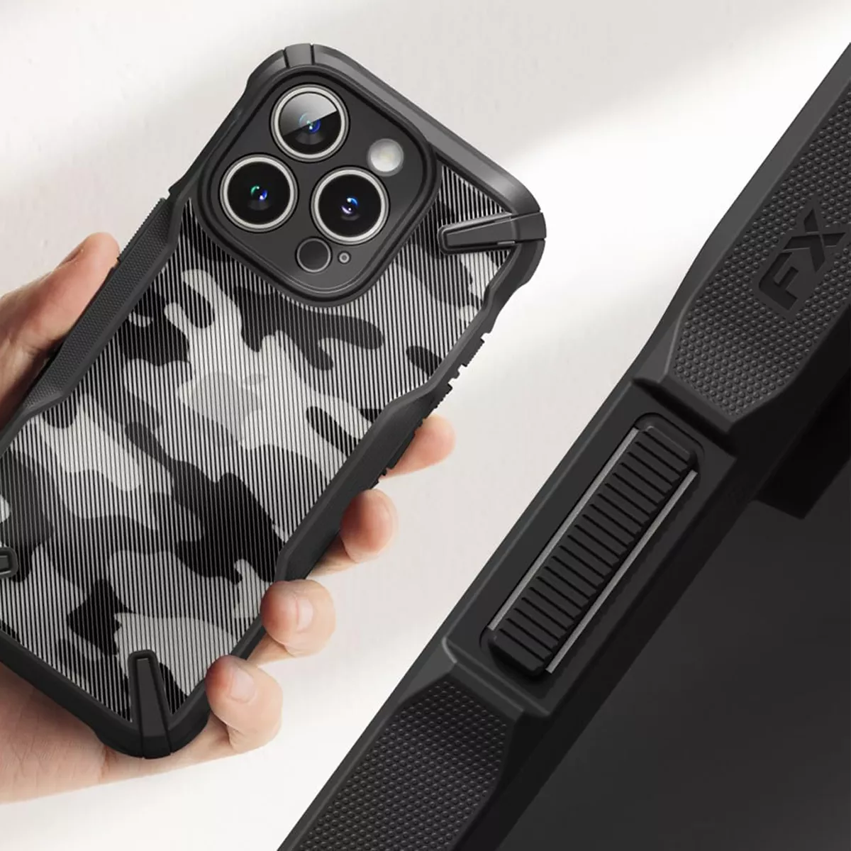 Foto 4 pulgar | Funda Para Iphone 16 Pro Max Ringke Fusion X  Camuflaje Protección Antichoques