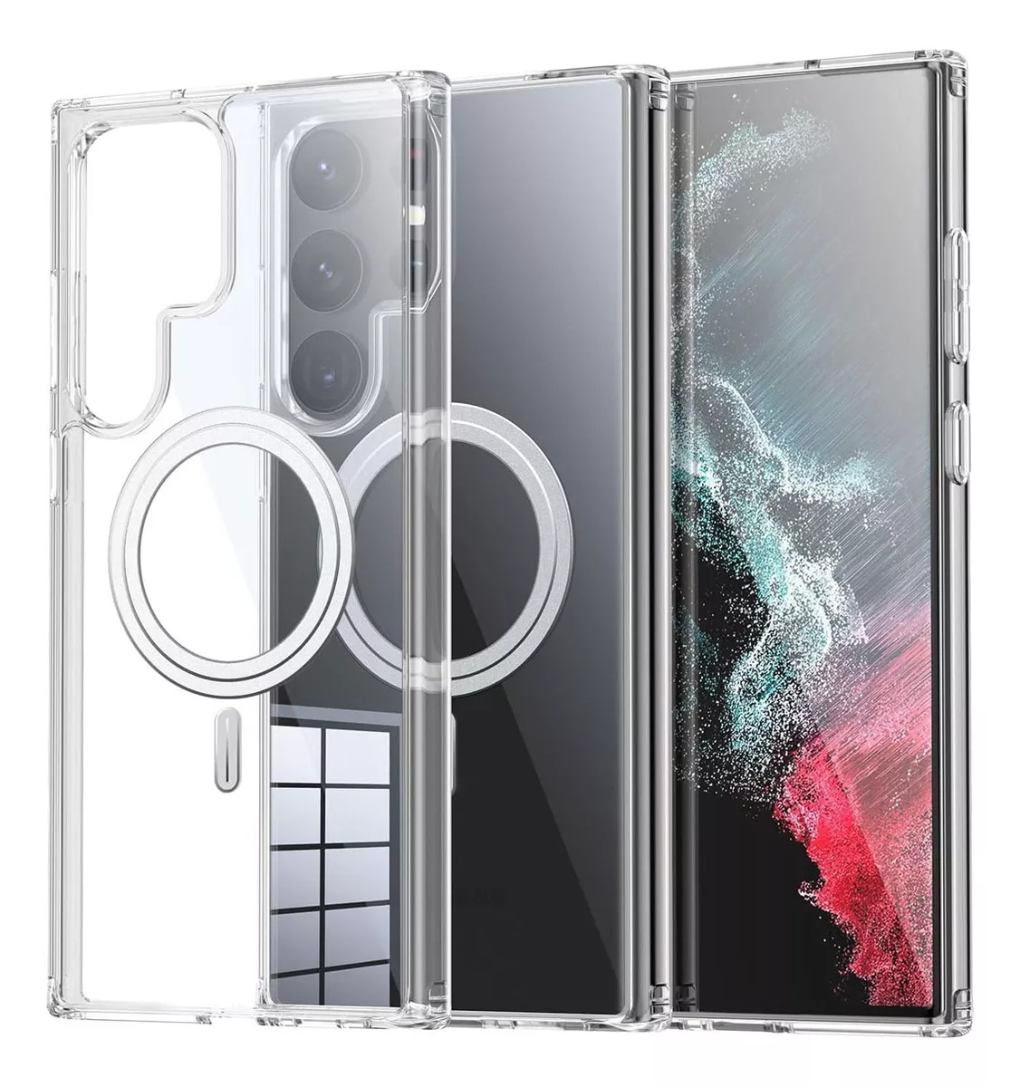 Foto 3 pulgar | Funda Para Galaxy S25 Ultra Magnetic Clear Kiosla Tpu Premium