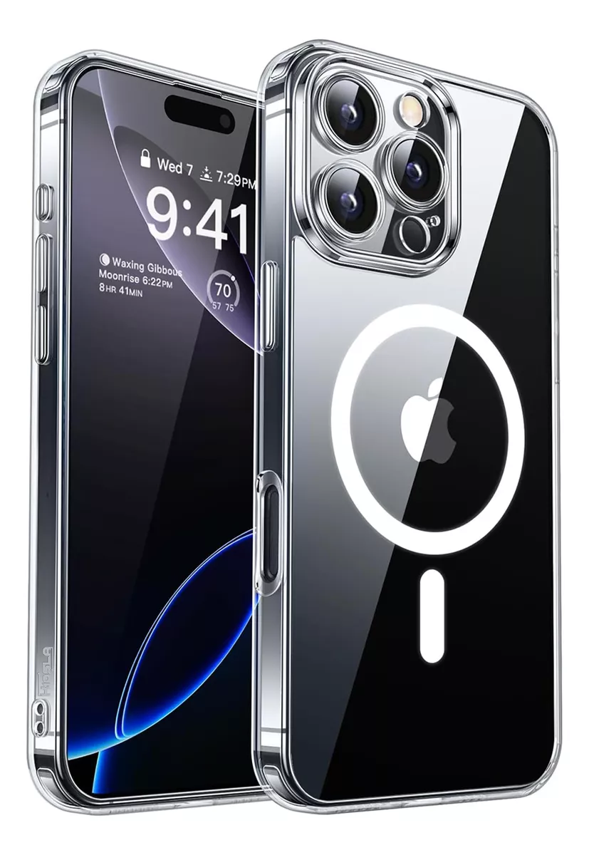 Funda Para Iphone 16 Pro Max Magnetic Clear Kiosla Tpu Premium