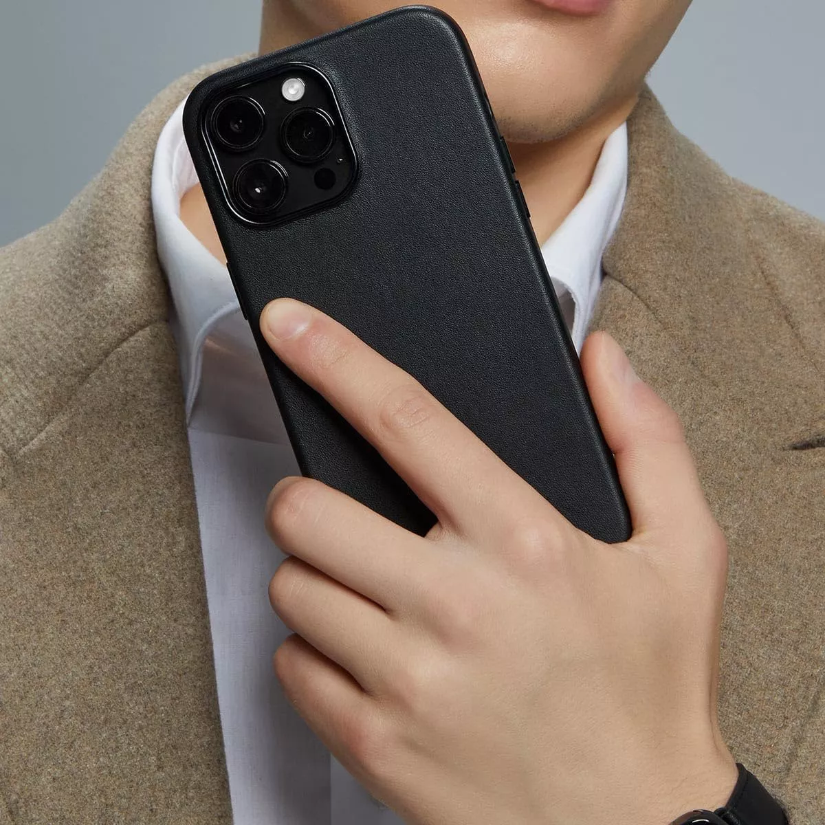 Foto 6 pulgar | Funda Para Iphone 13 De Piel Premium Magnética Con Magsafe