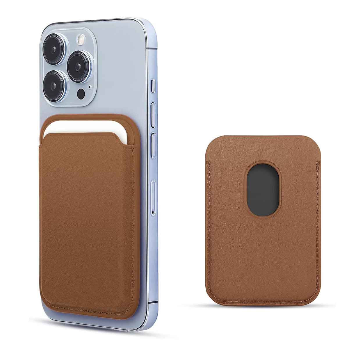 Foto 4 pulgar | Tarjetero Cartera Piel Premium Magsafe Para Iphone Y Magsafe