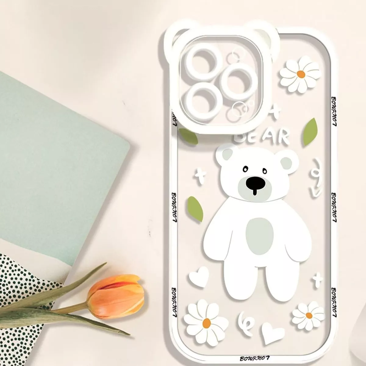 Foto 5 pulgar | Funda Para Iphone 14 Normal Tpu Flexible Incluye Cordon