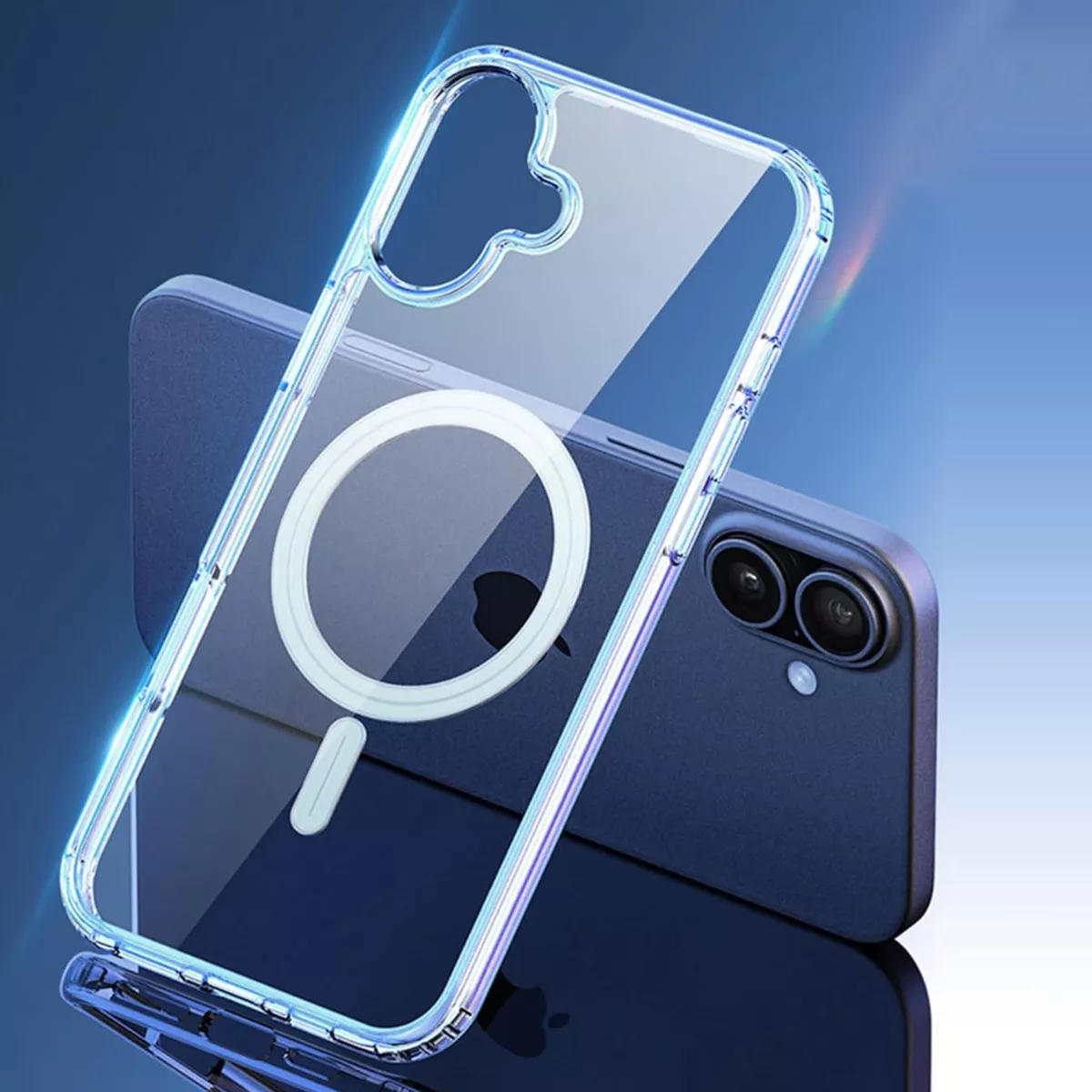 Foto 4 pulgar | Funda Para Iphone 16 Normal Magnetic Clear Kiosla Tpu Premium