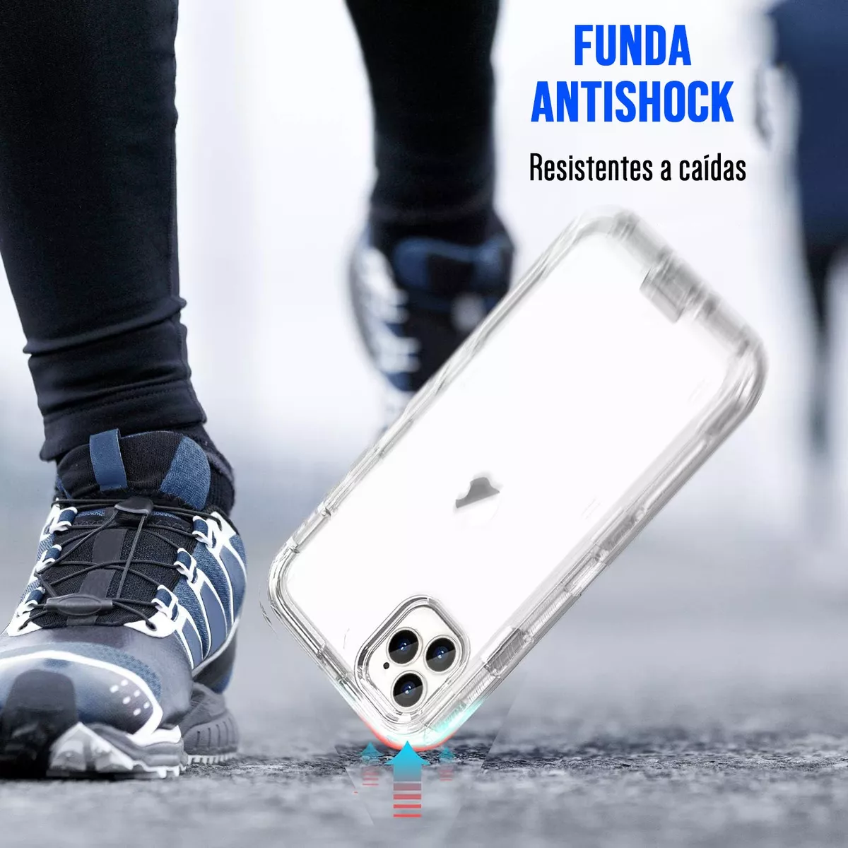Foto 3 pulgar | Funda Para  Iphone 13 Pro Reforzada Alto Impacto Antishock