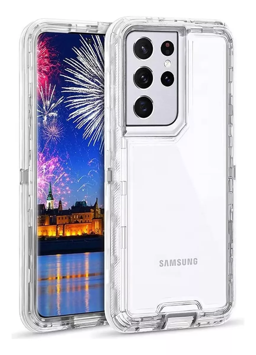 Funda Para Galaxy S22 Ultra Uso Rudo Esquinas Reforzada Antishock