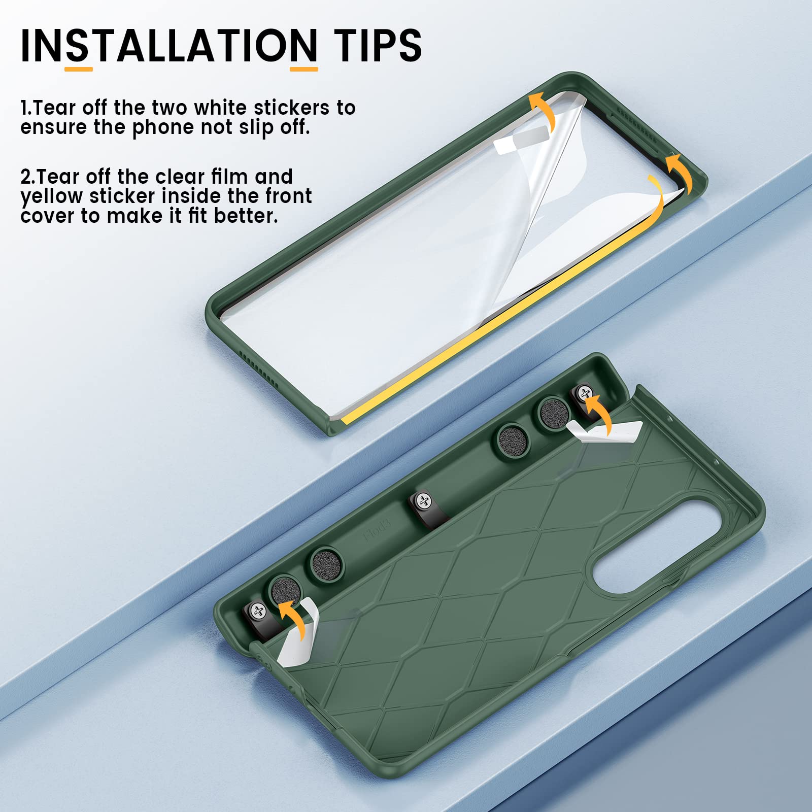 Foto 3 pulgar | Funda Caka Para Samsung Galaxy Z Fold 3 5g Con Protector De Pantalla - Venta Internacional.