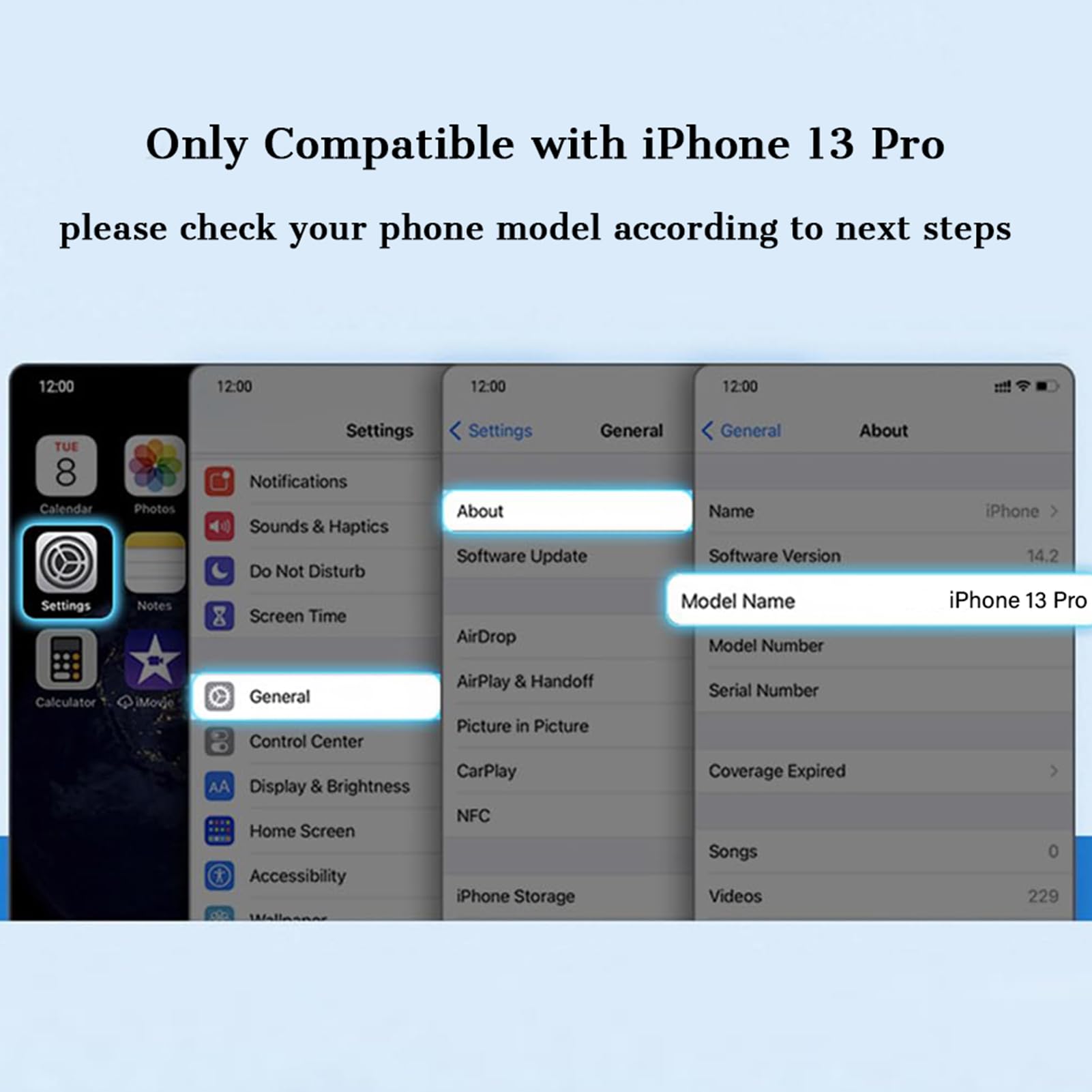 Foto 3 pulgar | Funda De Teléfono Kanghar Iphone 13 Pro Magnética Transparente Con Protector - Venta Internacional.