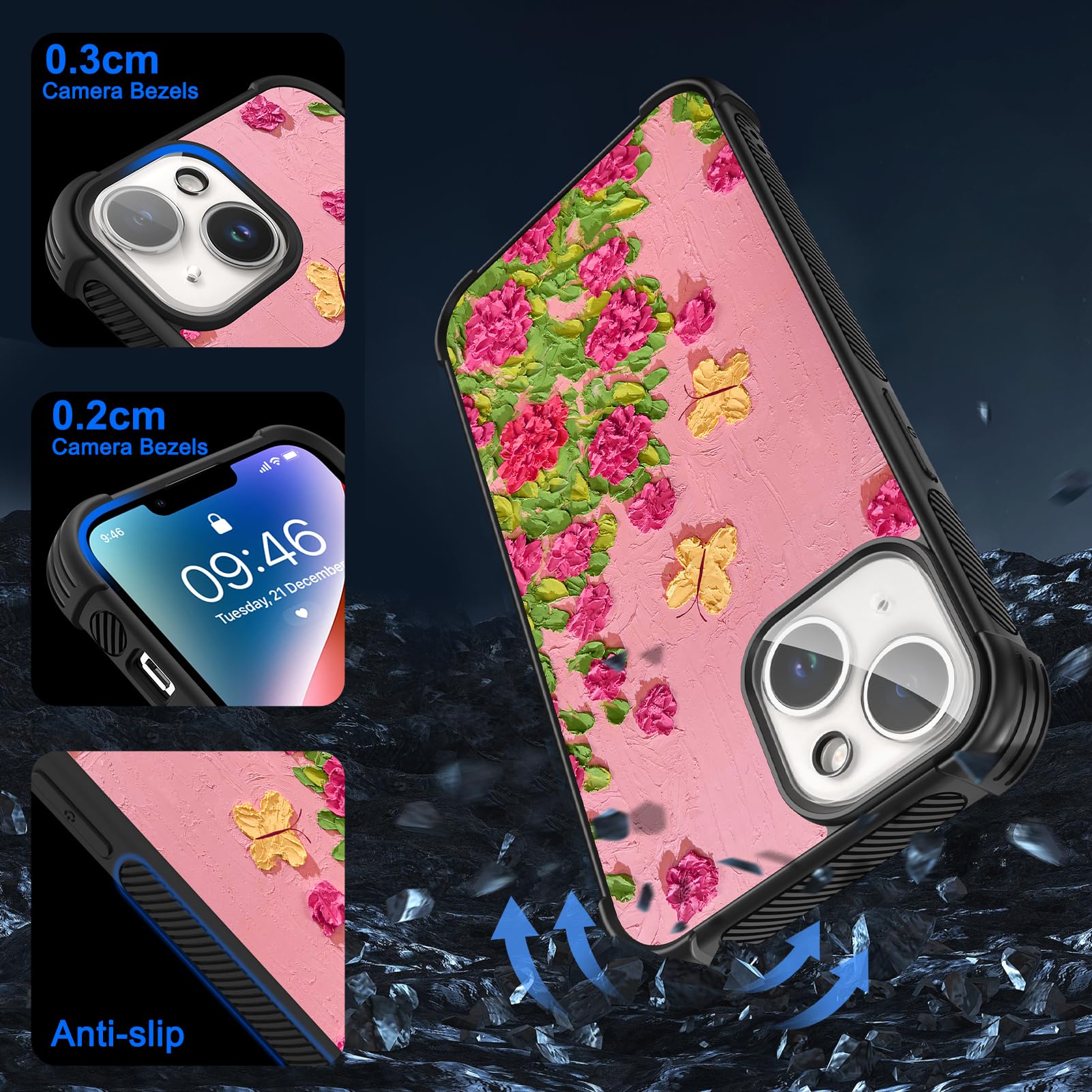 Foto 2 | Funda De Teléfono Kanghar Diseñada Para Iphone 14 Plus Con Acceso. - Venta Internacional.
