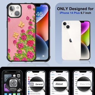 Foto 3 | Funda De Teléfono Kanghar Diseñada Para Iphone 14 Plus Con Acceso. - Venta Internacional.