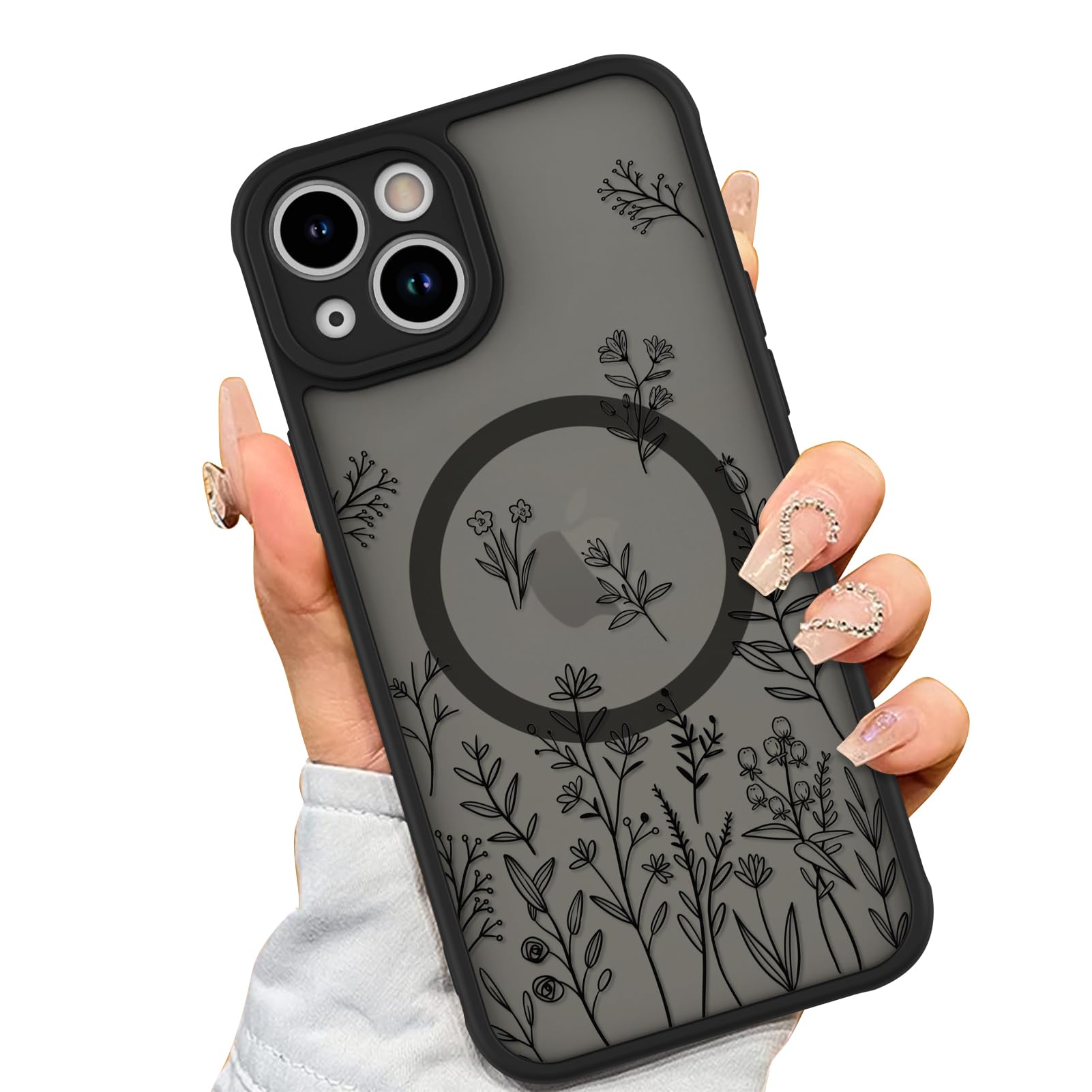 Foto 2 pulgar | Funda Magnética Aigomara Para Iphone 15 Con Magsafe Black - Venta Internacional.