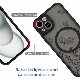 Foto 2 | Funda Magnética Aigomara Para Iphone 15 Con Magsafe Black - Venta Internacional.