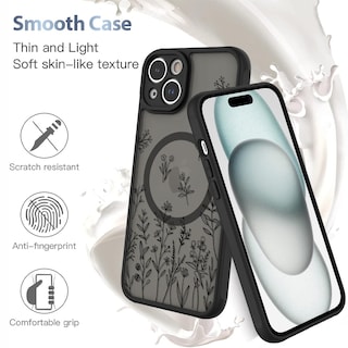 Foto 5 | Funda Magnética Aigomara Para Iphone 15 Con Magsafe Black - Venta Internacional.