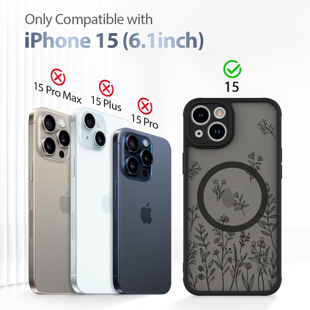 Foto 8 pulgar | Funda Magnética Aigomara Para Iphone 15 Con Magsafe Black - Venta Internacional.
