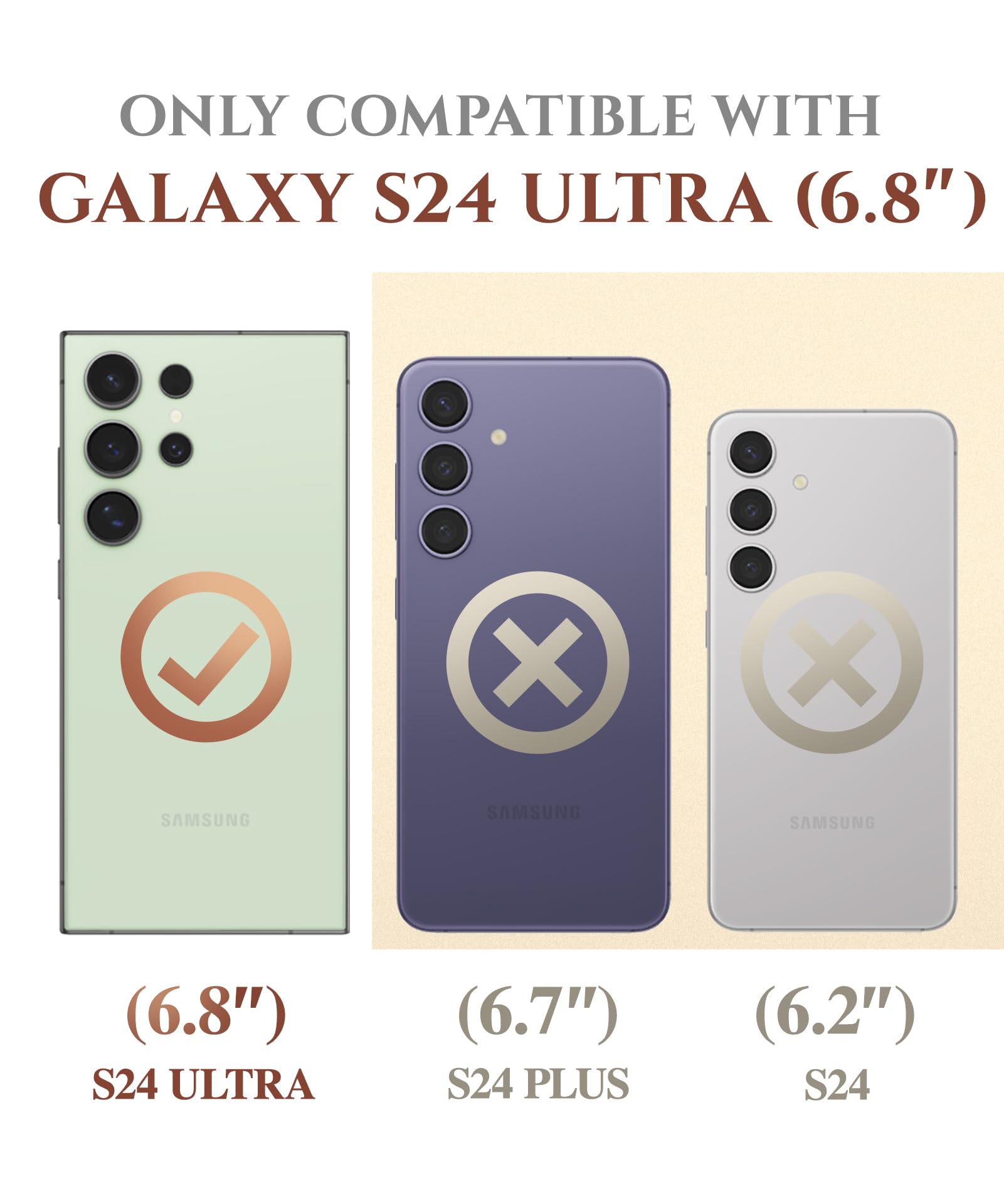 Foto 3 pulgar | Funda De Teléfono Gviewin Para Samsung Galaxy S24 Ultra 6.8 Desert - Venta Internacional.