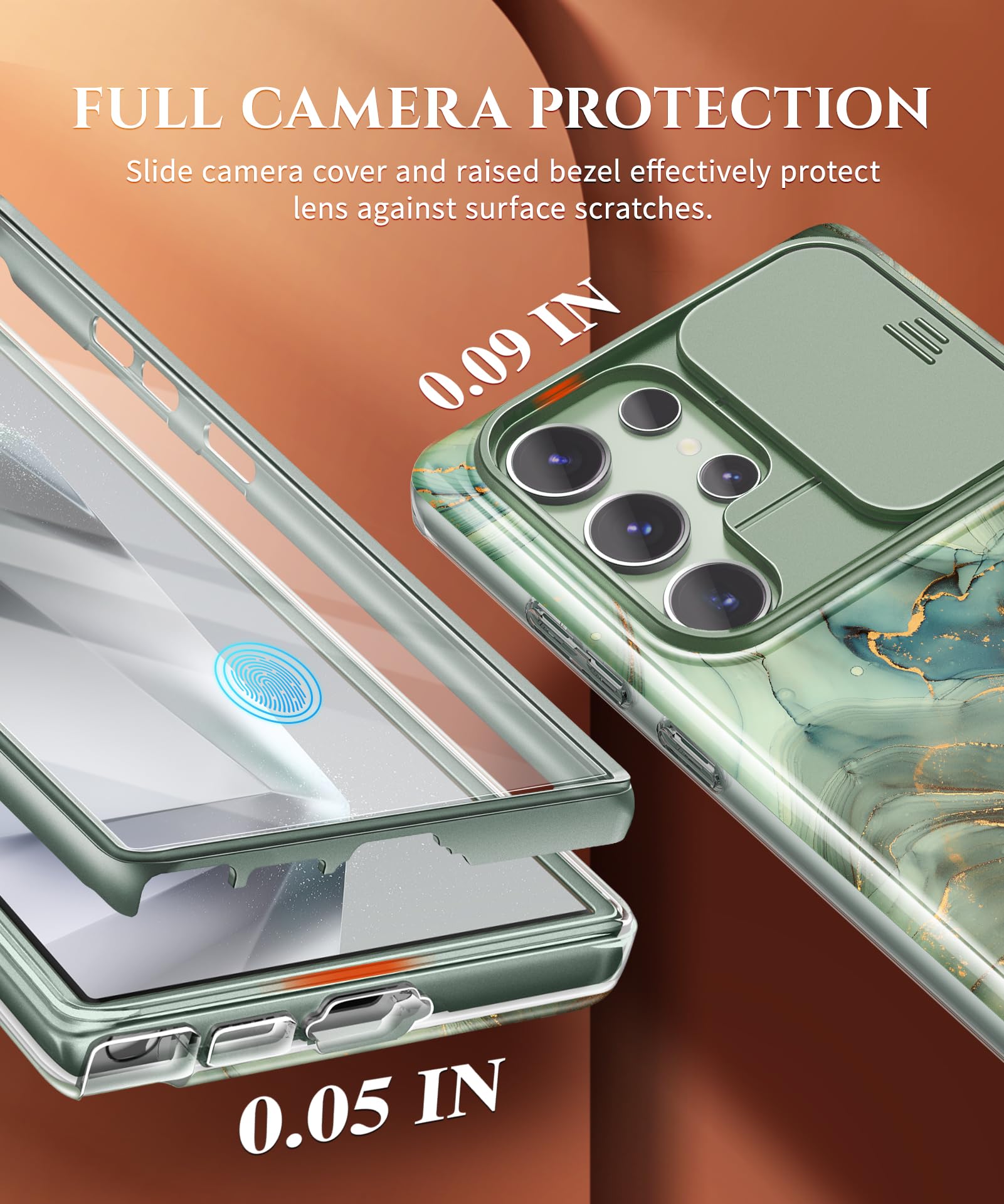 Foto 4 pulgar | Funda De Teléfono Gviewin Para Samsung Galaxy S24 Ultra 6.8 Desert - Venta Internacional.