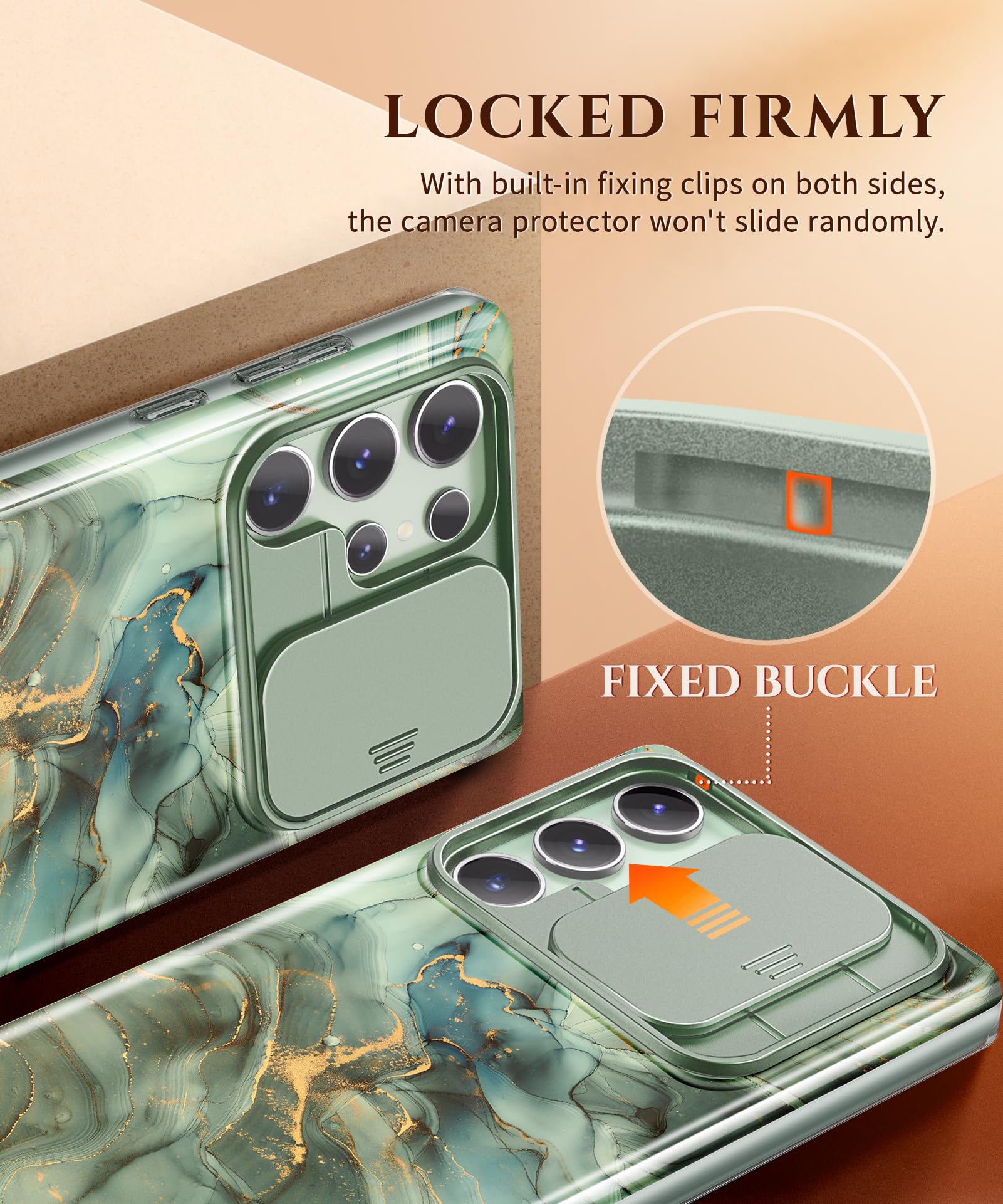 Foto 5 pulgar | Funda De Teléfono Gviewin Para Samsung Galaxy S24 Ultra 6.8 Desert - Venta Internacional.