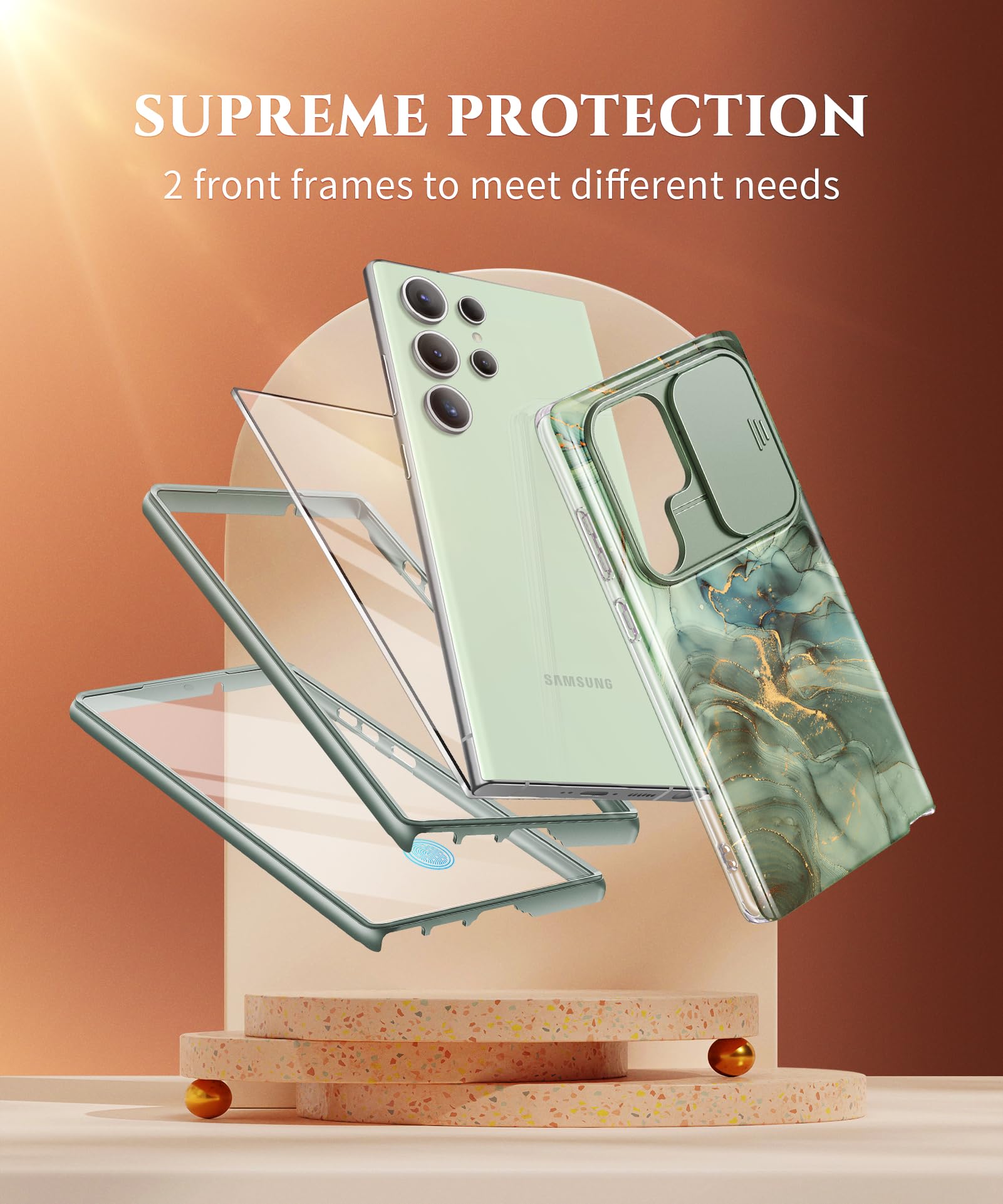Foto 6 pulgar | Funda De Teléfono Gviewin Para Samsung Galaxy S24 Ultra 6.8 Desert - Venta Internacional.
