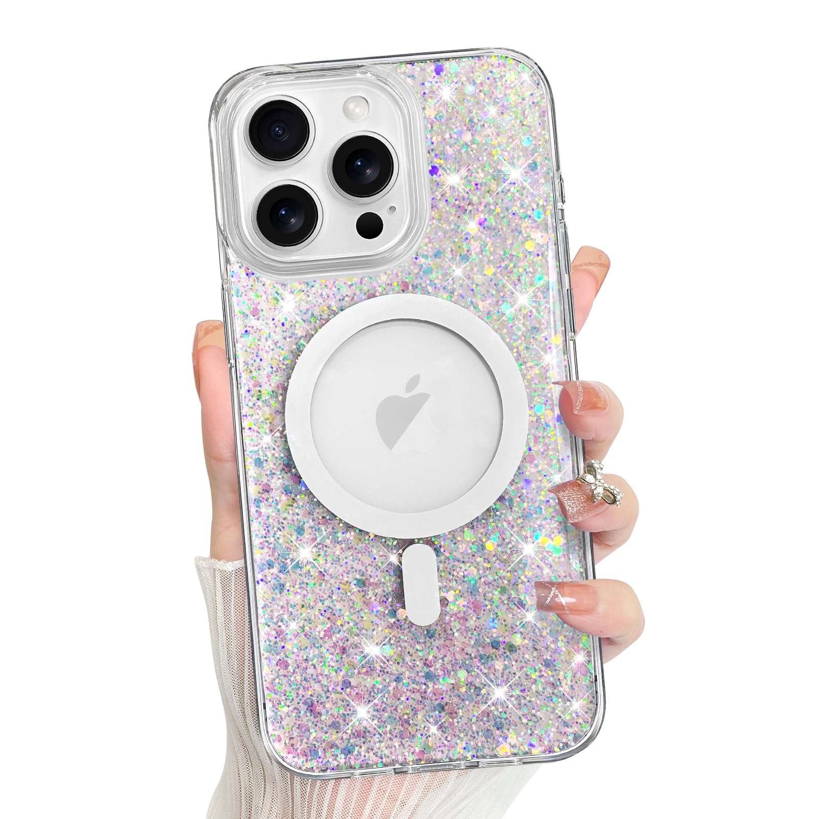 Funda Bonoma Para Iphone 16 Pro Max Sparkly Glitter - Venta Internacional.