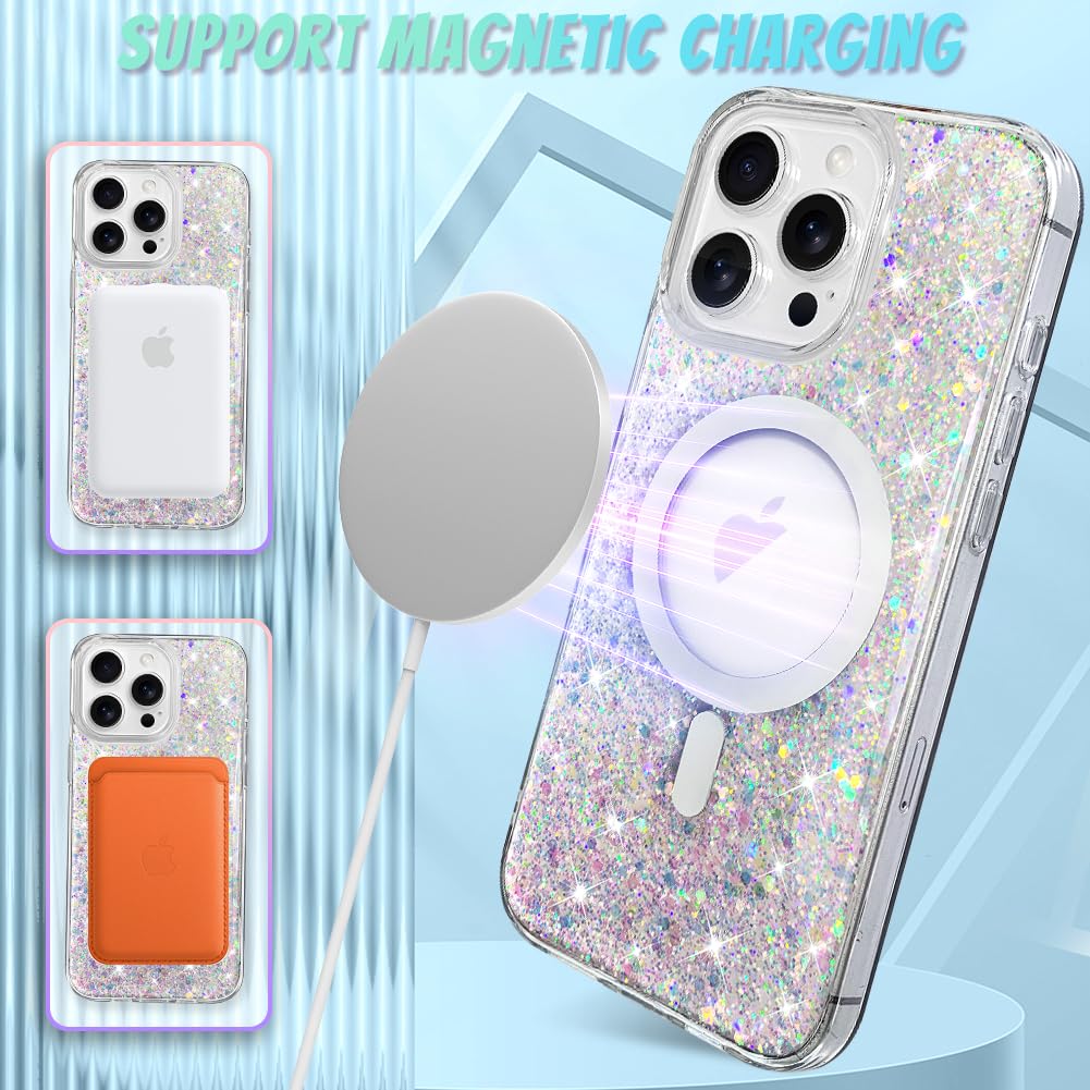 Foto 6 pulgar | Funda Bonoma Para Iphone 16 Pro Max Sparkly Glitter - Venta Internacional.