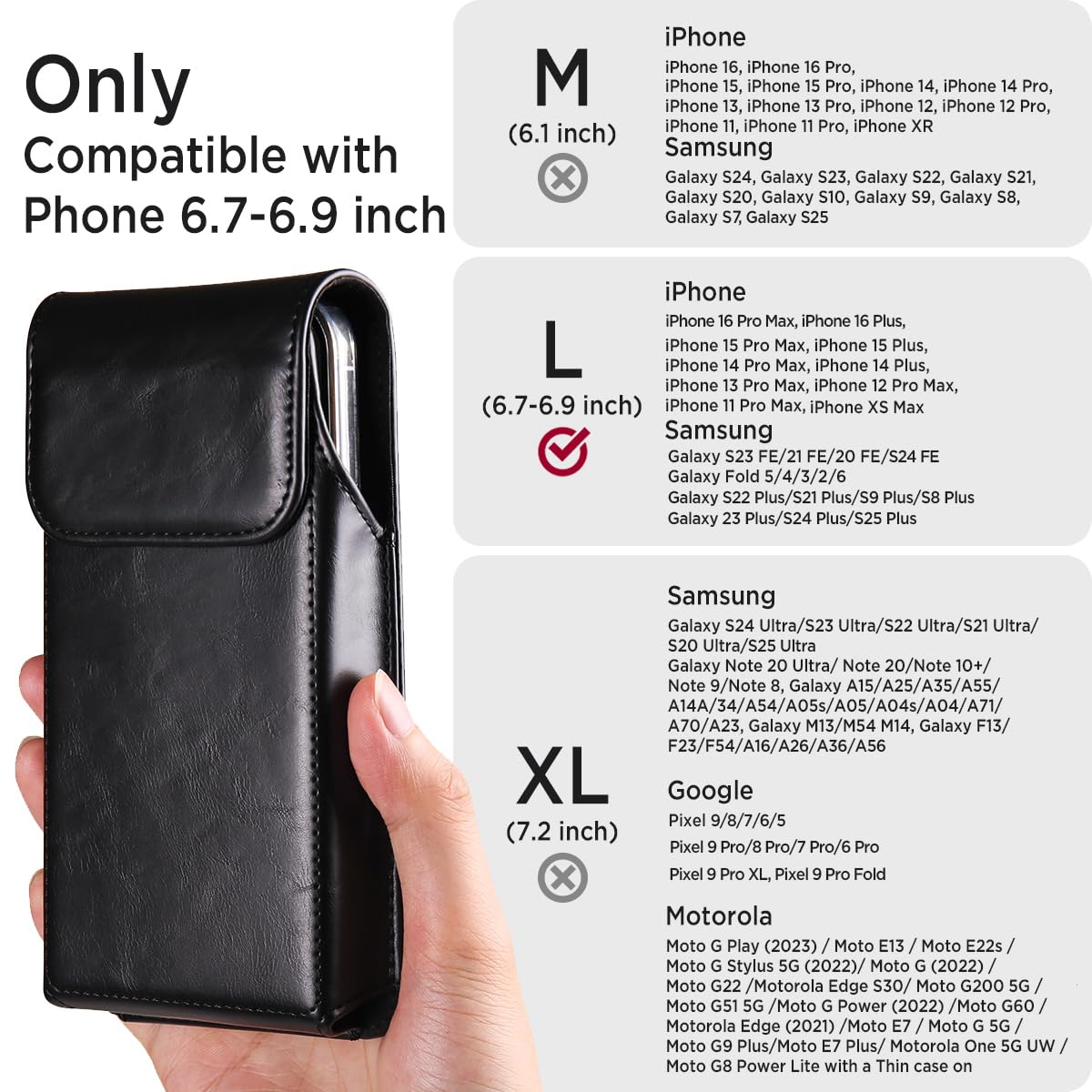 Foto 3 pulgar | Funda De Teléfono Móvil Miimall Leather Para Iphone 16 Pro Max - Venta Internacional.
