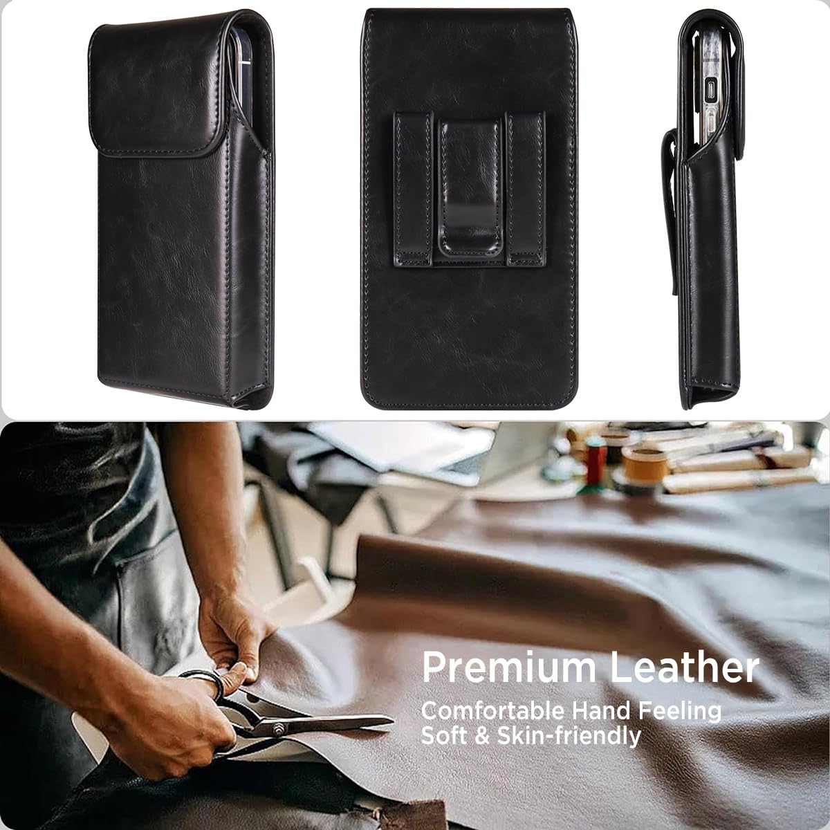 Foto 7 pulgar | Funda De Teléfono Móvil Miimall Leather Para Iphone 16 Pro Max - Venta Internacional.