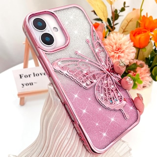 Foto 4 | Funda De Teléfono Compatible Con Kanghar Para Iphone 16 Plus, Color Rosa Transparente - Venta Internacional.