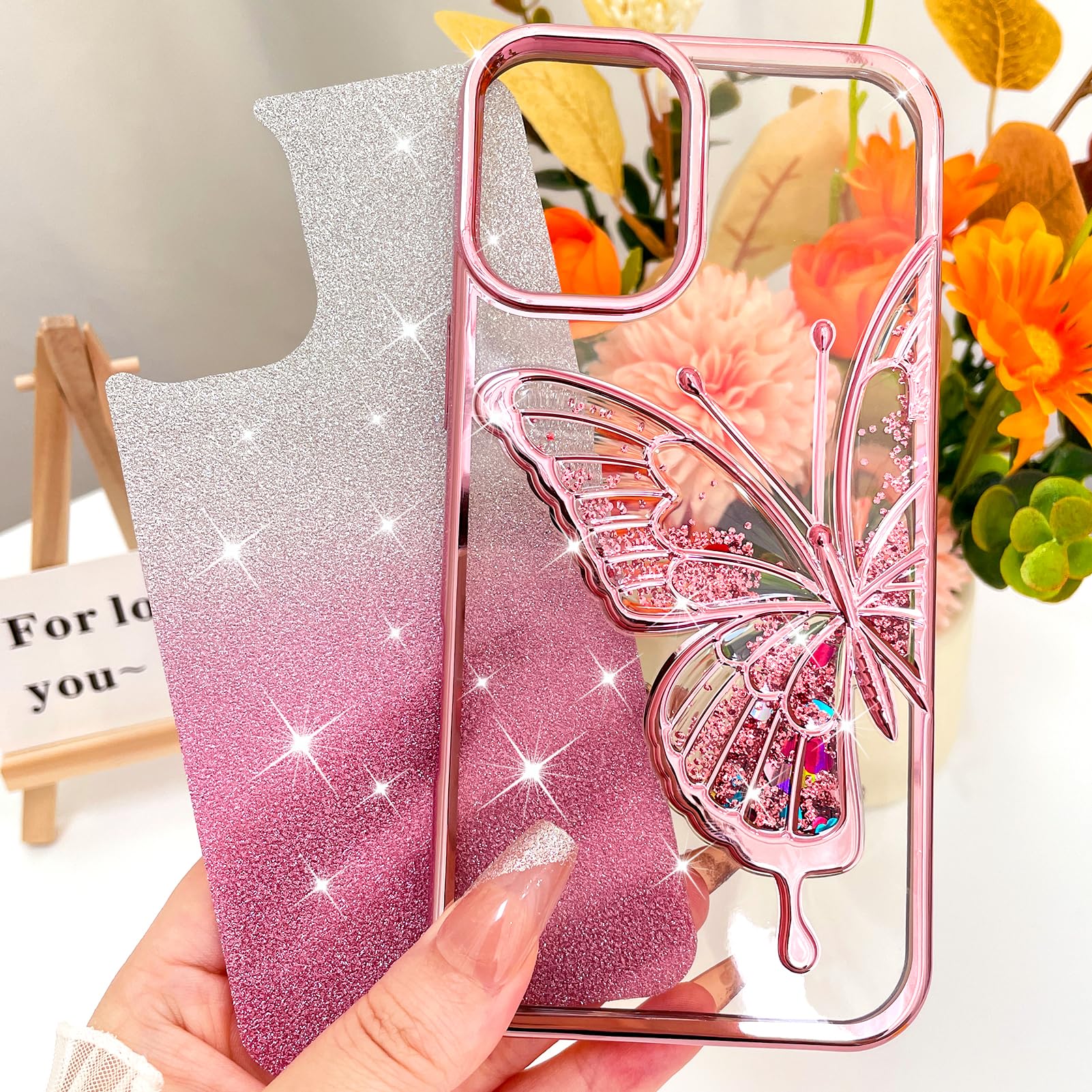 Foto 5 | Funda De Teléfono Compatible Con Kanghar Para Iphone 16 Plus, Color Rosa Transparente - Venta Internacional.