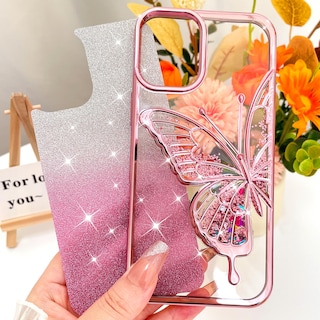 Foto 5 | Funda De Teléfono Compatible Con Kanghar Para Iphone 16 Plus, Color Rosa Transparente - Venta Internacional.