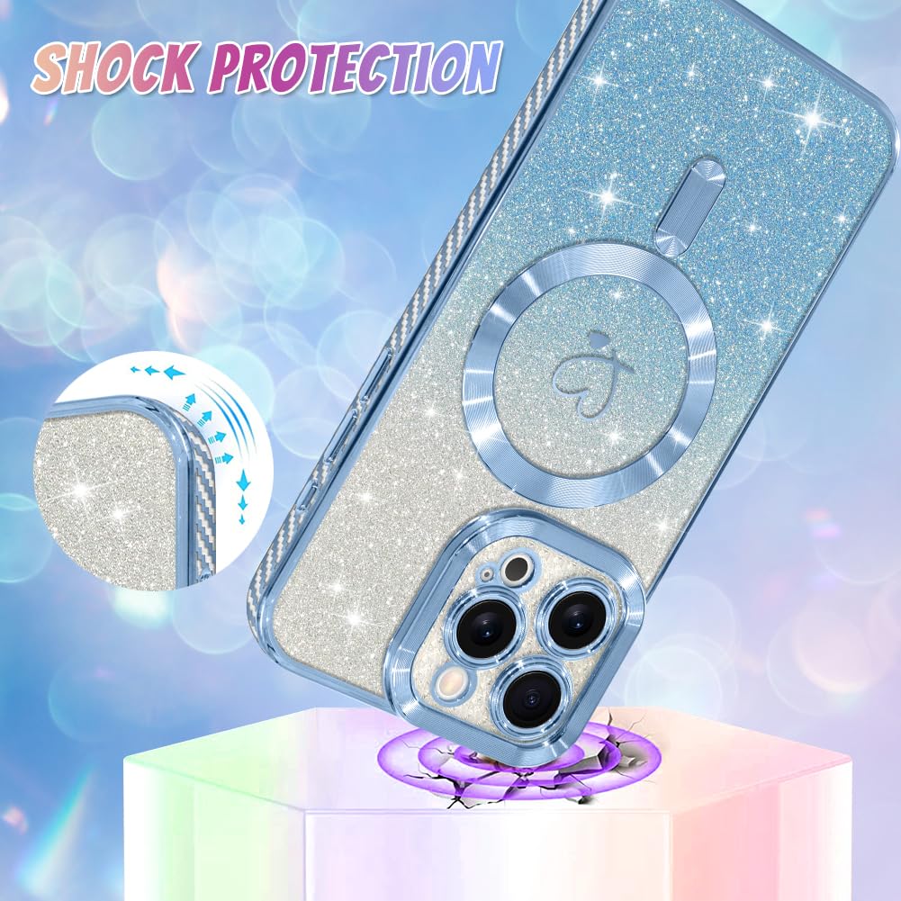 Foto 4 pulgar | Funda Para Teléfono Bonoma Compatible Con Iphone 15 Pro Max - Azul - Venta Internacional.