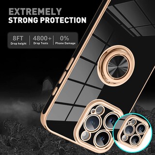 Foto 5 | Funda Kanghar Para Iphone 16 Pro Con Argolla Para Teléfono, Color Negro - Venta Internacional.