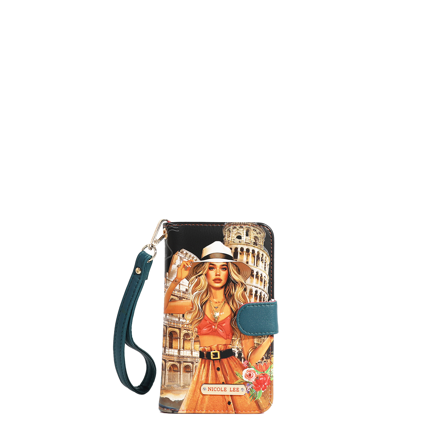 Foto 2 pulgar | Funda Porta Celular Tarjetero Nicole Lee Martha Travel