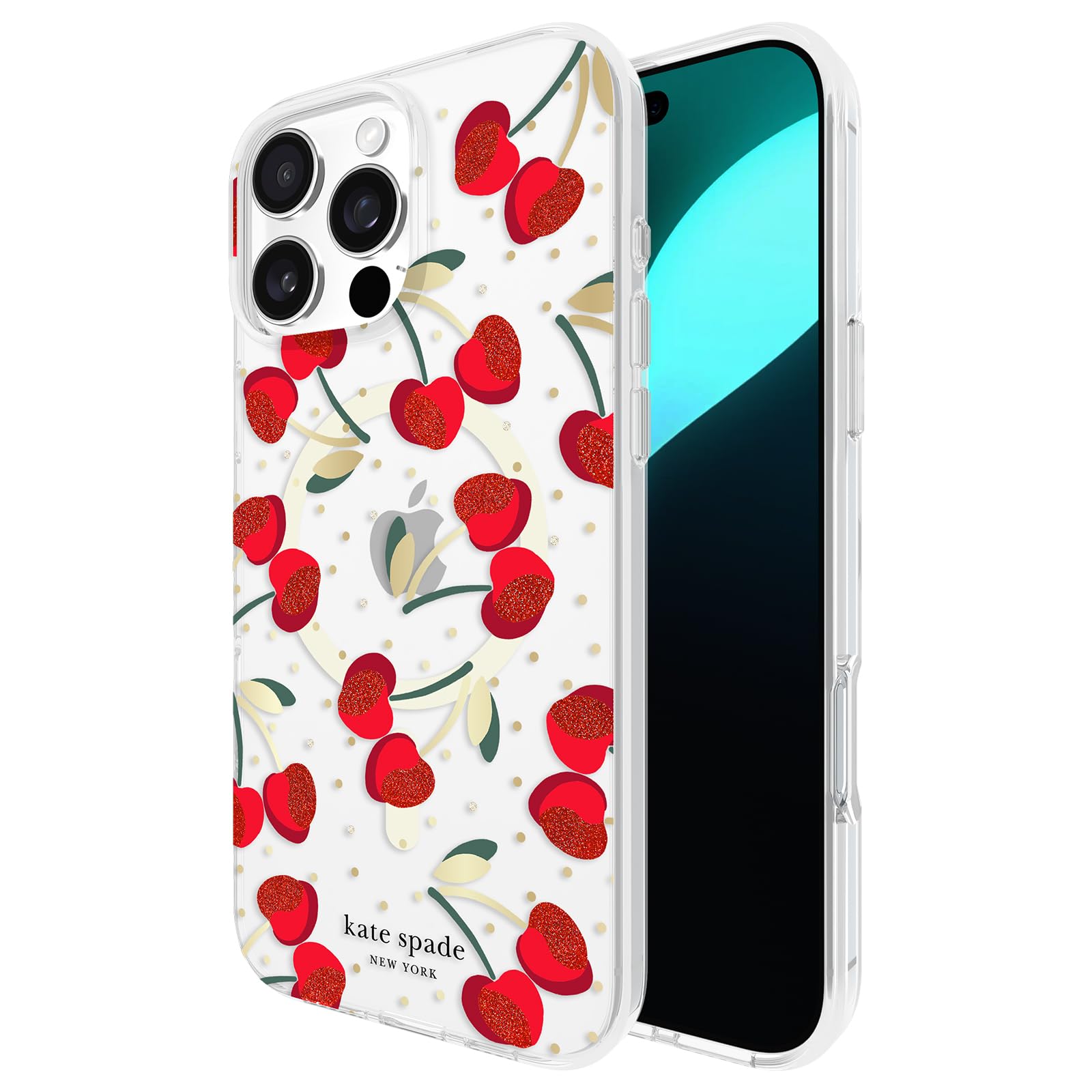Funda De Teléfono Kate Spade New York Para Iphone 16 Pro Max Cherry Dot - Venta Internacional.