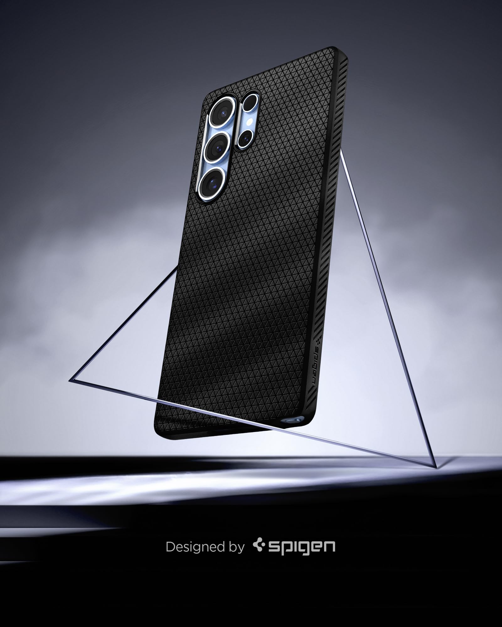 Foto 4 pulgar | Funda Spigen Liquid Air Para Samsung Galaxy S25 Ultra, Color Negro - Venta Internacional.