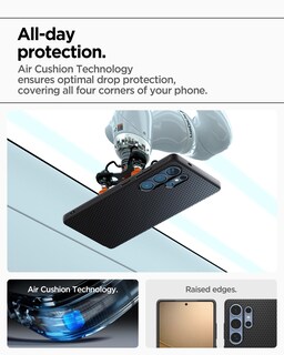 Foto 6 | Funda Spigen Liquid Air Para Samsung Galaxy S25 Ultra, Color Negro - Venta Internacional.