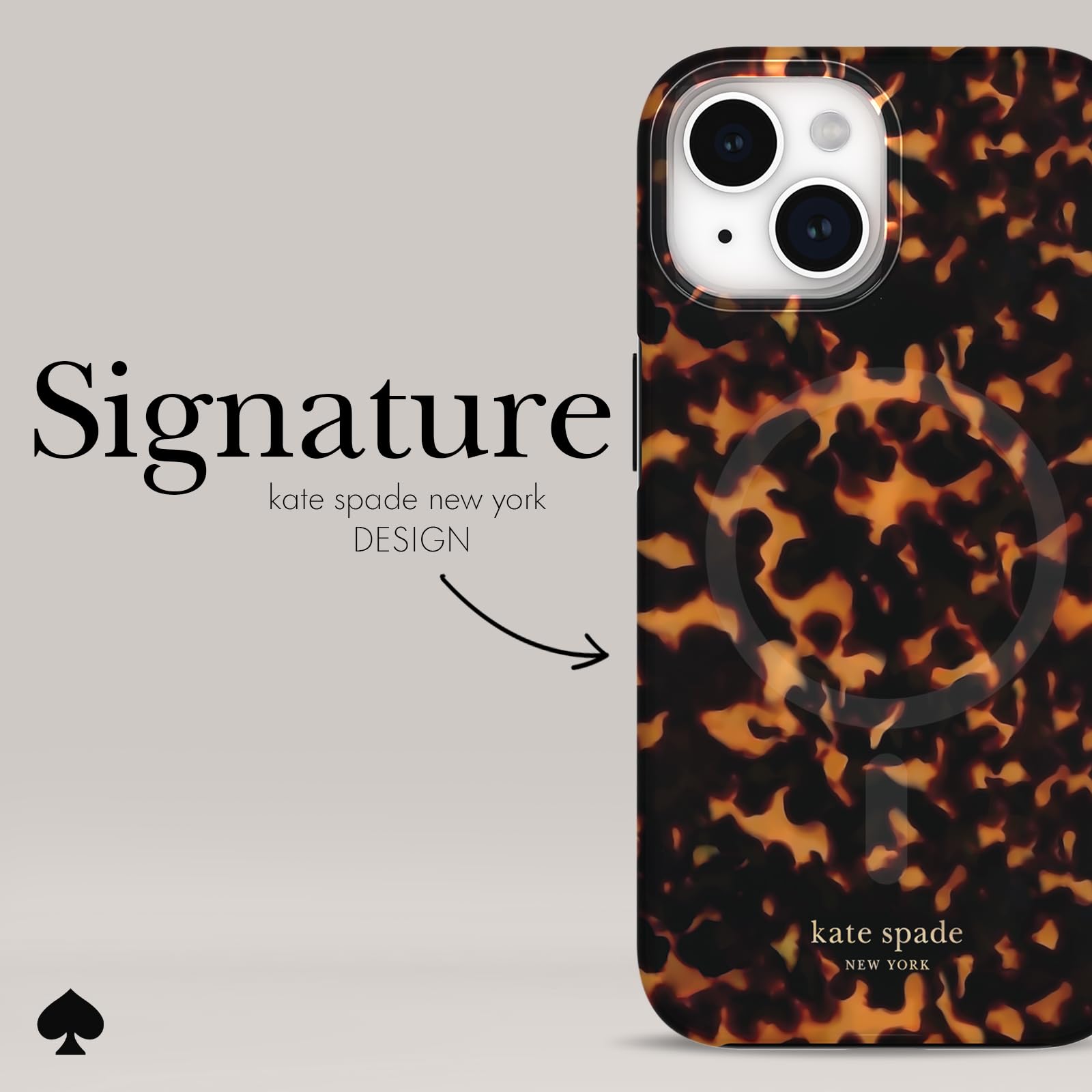 Foto 4 | Funda De Teléfono Kate Spade New York Tortoiseshell Para Iphone 15/14/13 - Venta Internacional.