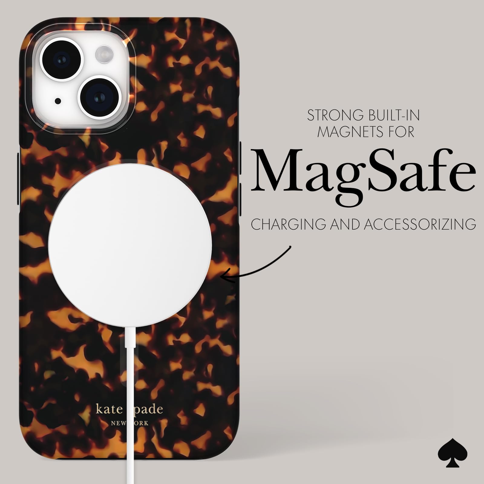 Foto 5 | Funda De Teléfono Kate Spade New York Tortoiseshell Para Iphone 15/14/13 - Venta Internacional.