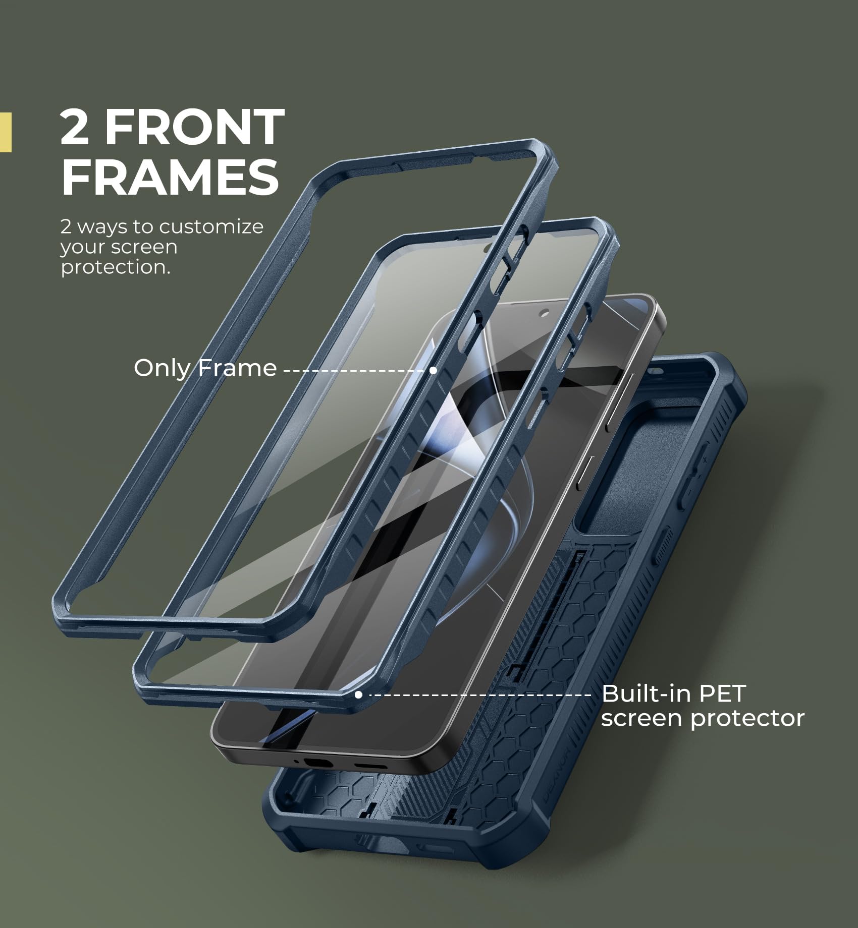 Foto 5 | Funda Dexnor Para Samsung Galaxy S25 Plus Con Funda De Cámara, Color Azul Marino - Venta Internacional.