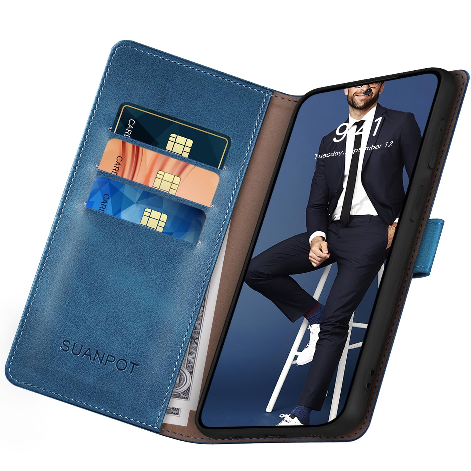 Foto 6 pulgar | Funda Tipo Cartera Suanpot Compatible Con Samsung Galaxy S25 Ultra - Venta Internacional.