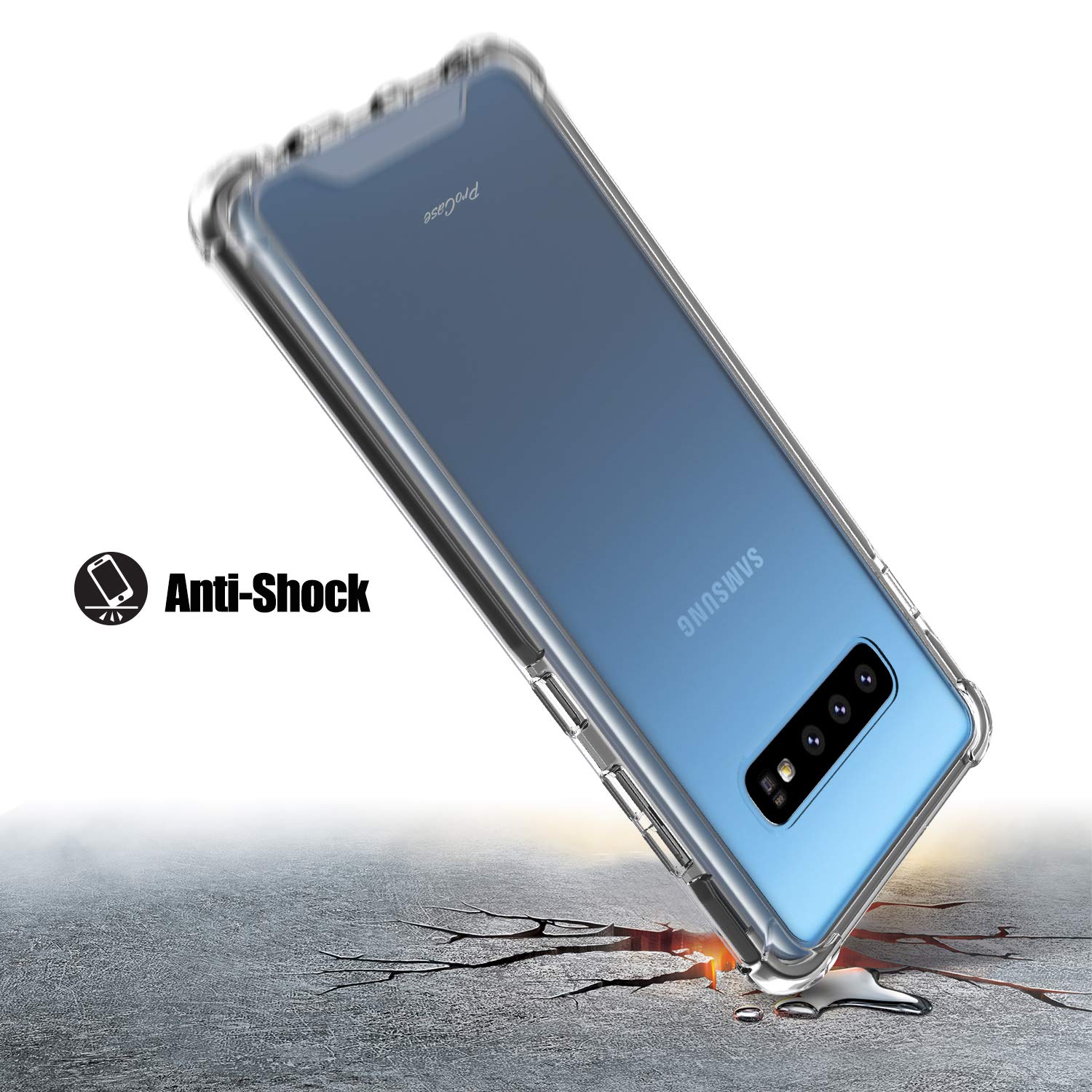 Foto 6 pulgar | Funda Procase De Tpu Transparente Para Galaxy S10 Con Esquinas Reforzadas - Venta Internacional.
