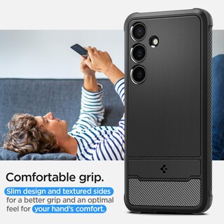 Foto 6 | Funda Spigen Rugged Armor Para El Galaxy S24 (2024), Color Negro Mate - Venta Internacional.