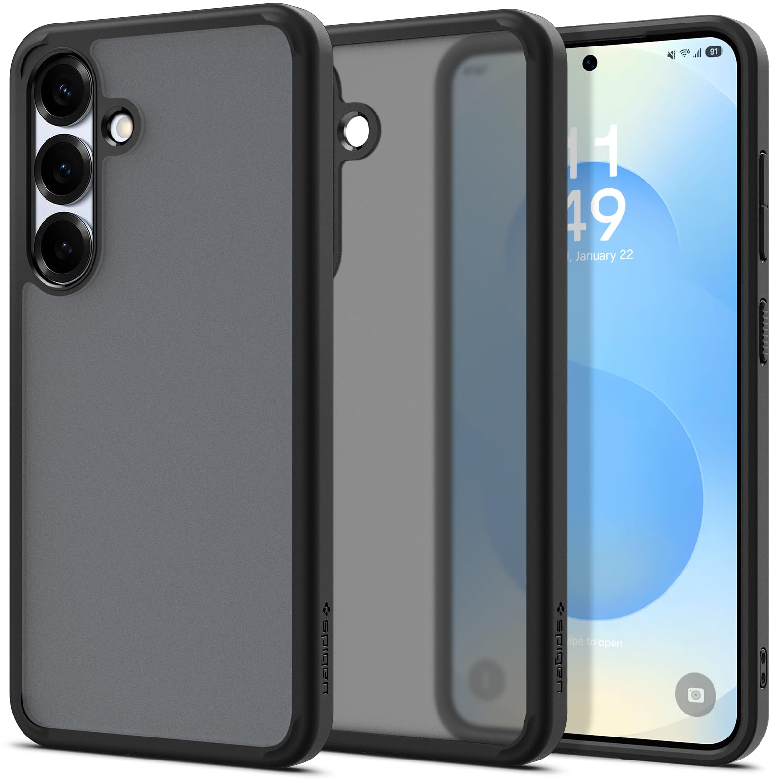 Foto 2 pulgar | Funda Para Teléfono Spigen Ultra Hybrid Galaxy S25 Frost Black - Venta Internacional.