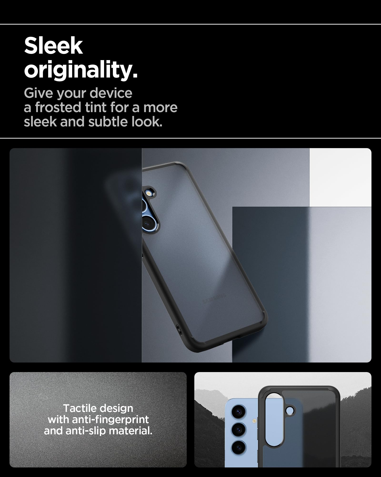Foto 5 pulgar | Funda Para Teléfono Spigen Ultra Hybrid Galaxy S25 Frost Black - Venta Internacional.