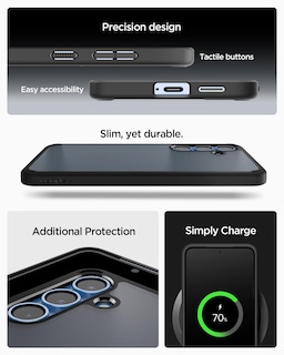 Foto 7 | Funda Para Teléfono Spigen Ultra Hybrid Galaxy S25 Frost Black - Venta Internacional.