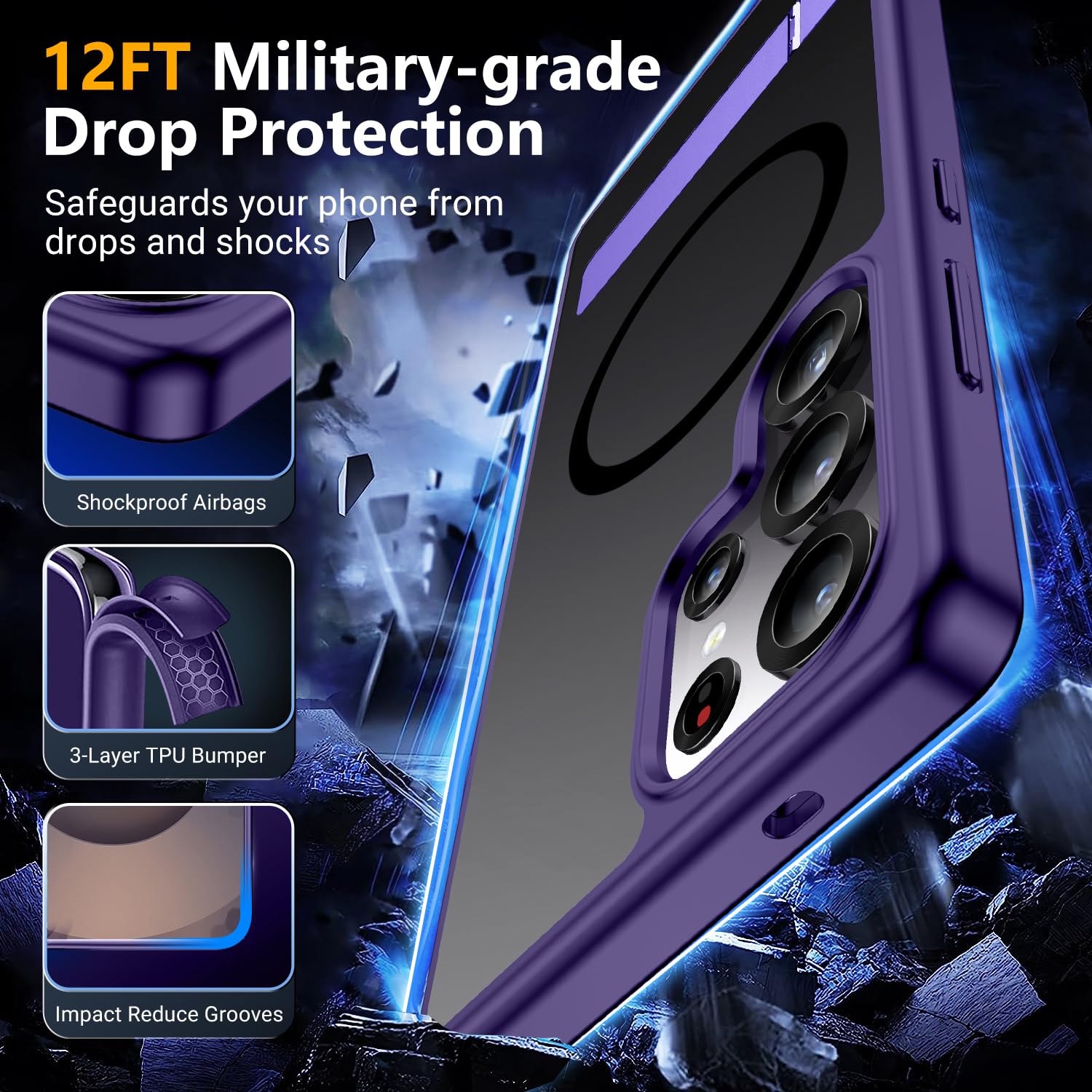 Foto 4 pulgar | Funda Magnética Spidercase Para Samsung Galaxy S25 Ultra - Venta Internacional.