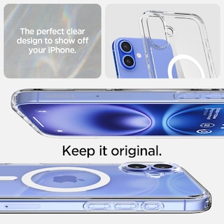 Foto 3 | Funda Spigen Ultra Hybrid Magfit Para Iphone 16, Color Blanco - Venta Internacional.