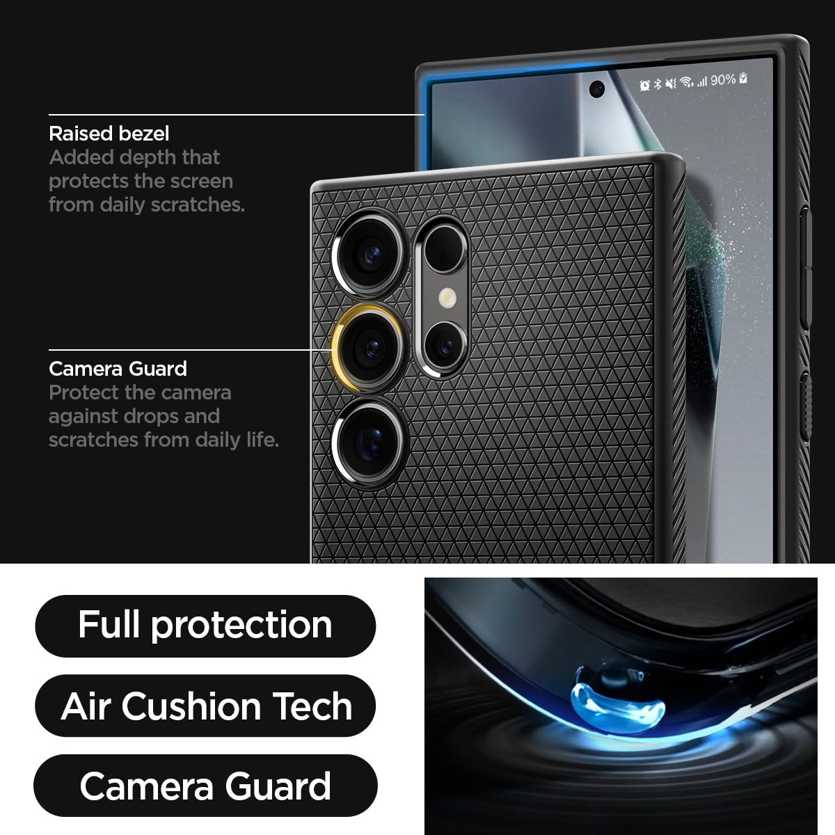 Foto 5 | Funda Spigen Liquid Air Para El Galaxy S24 Ultra De Grado Militar - Venta Internacional.