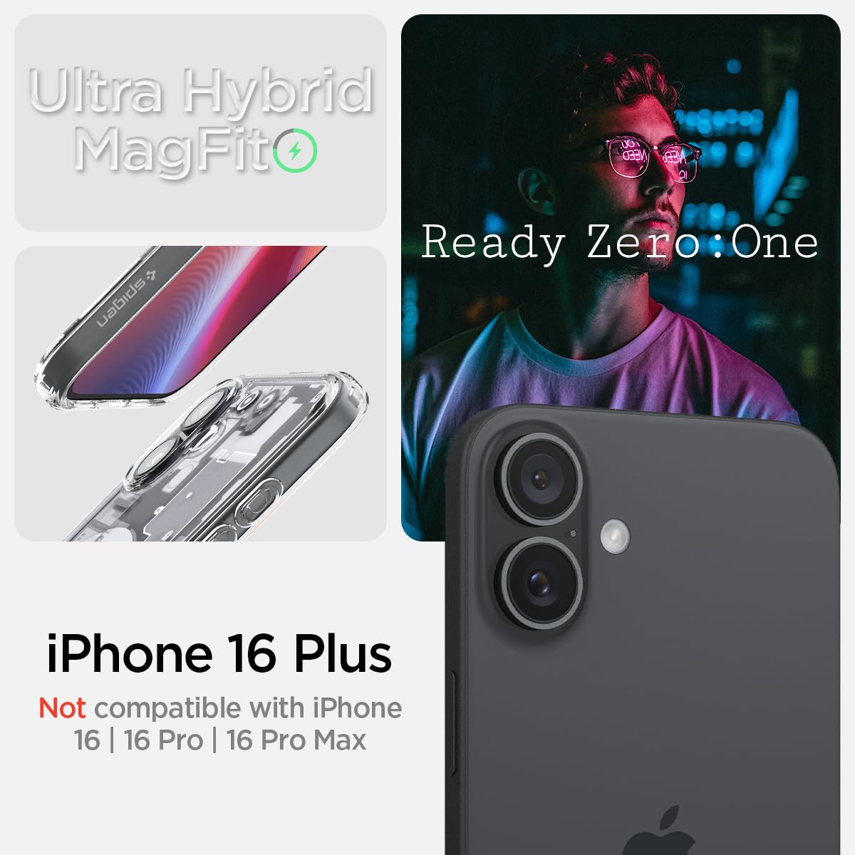 Foto 3 pulgar | Funda Spigen Ultra Hybrid Magfit Para Iphone 16 Plus - Venta Internacional.