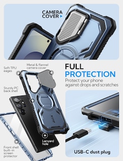 Foto 4 | Funda De Teléfono I-blason Armorbox Para Samsung Galaxy S25 Ultra Blue - Venta Internacional.