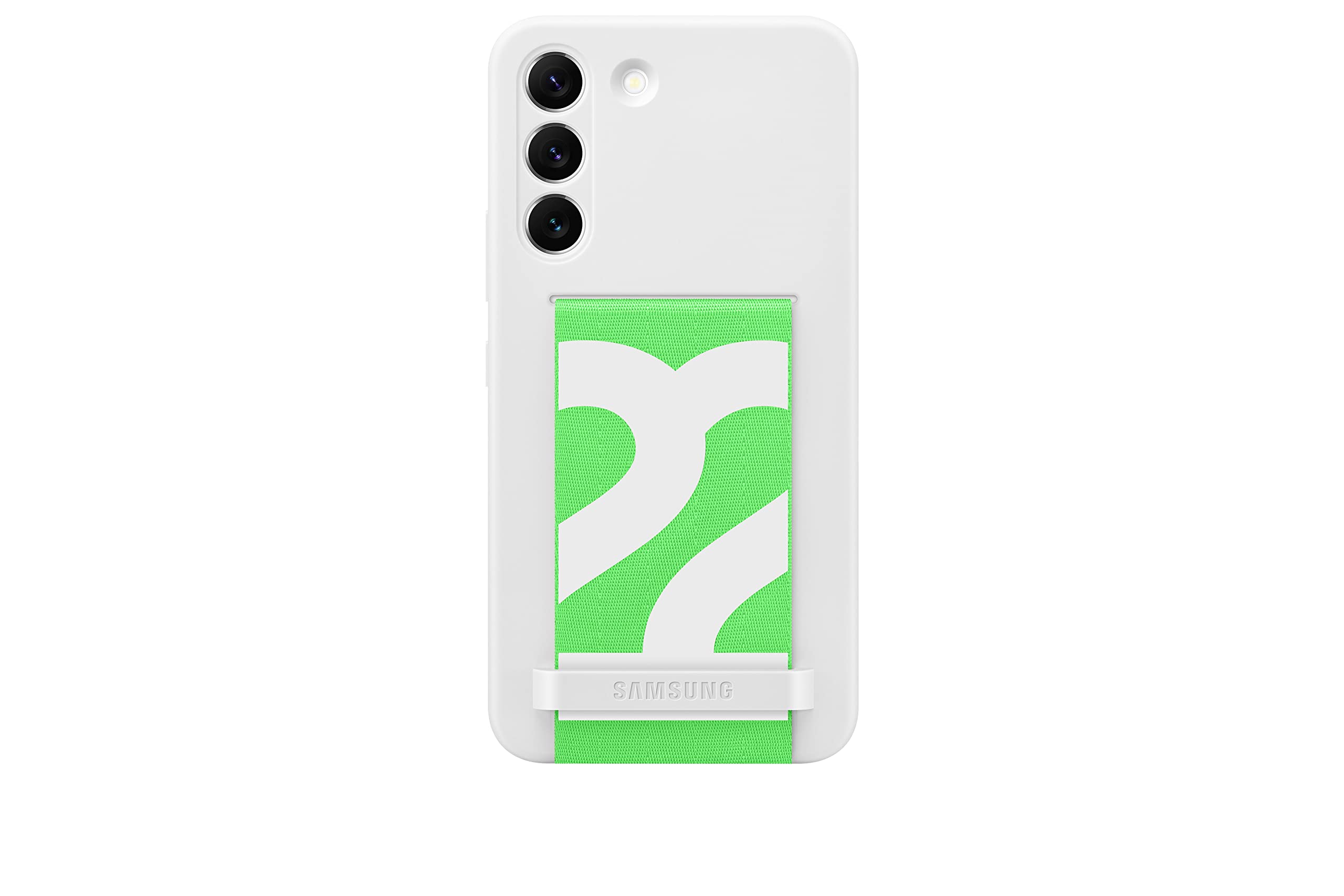 Funda De Silicona Para Samsung Galaxy S22 Con Correa, Color Blanco - Venta Internacional.